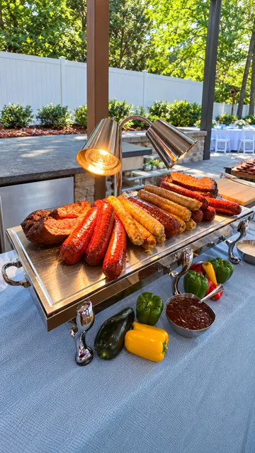 Carving and sausage station